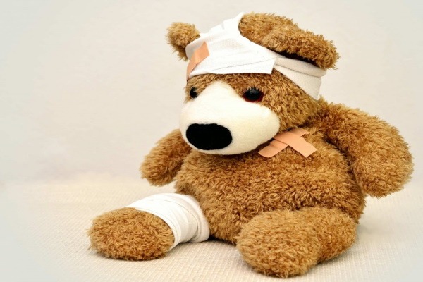 Der erste Hilfe Teddy ist dabei
