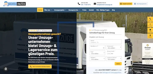 Wichtel Umzüge Berlin. Umzugsunternehmen Reinickendorf