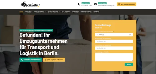 Spatzen Umzüge Berlin. Das Umzugsunternehmen.